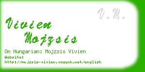 vivien mojzsis business card